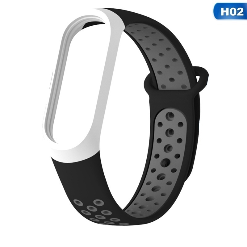 Dây đeo thể thao chất liệu silicone thiết kế độc đáo thay thế chuyên dụng cho xiaomi mi band 3 4