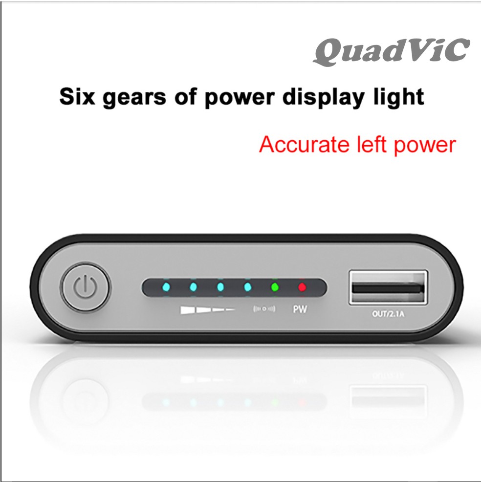 Bộ Sạc Dự Phòng Đa Năng Sạc Không Dây Cao Cấp Qi 10000 mAh Powerbank QUADVIC.COM N00127