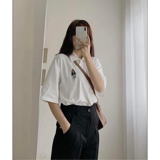 Áo phông polo hình gấu