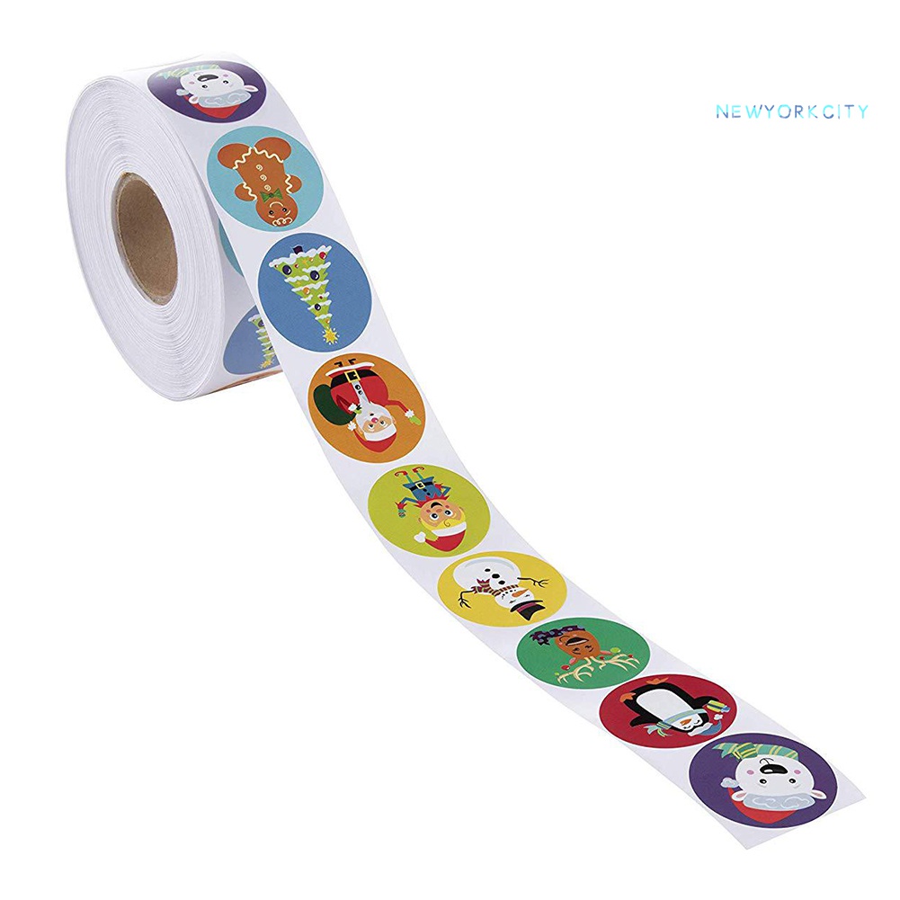 500 Nhãn Dán Trang Trí Bánh Phong Cách Giáng Sinh Đáng Yêu