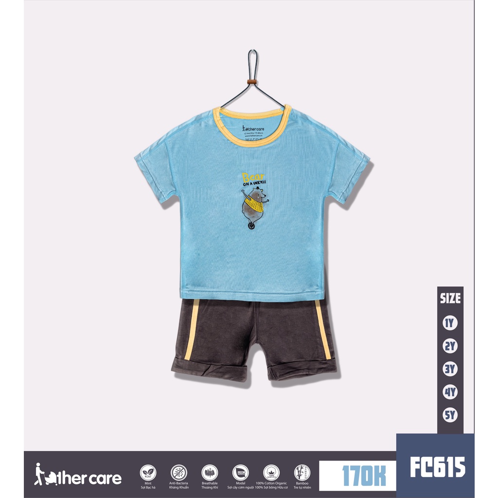 Bộ Quần áo trẻ em FatherCare Cổ tròn Bé Trai CT2 - FC615