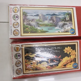 Tranh đính đá phong cảnh combo
