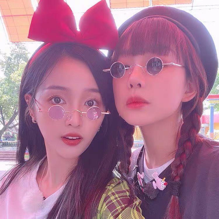 Kính thầy bói mắt tròn tí hon đeo chơi Tết nhìn hài hước vcl hahaha cc Camcamvintage