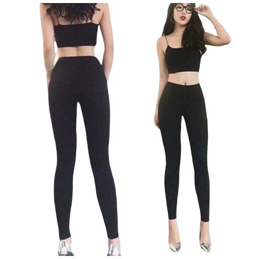 [ Mã FAMAYWA2 giảm 10K đơn 50K] Quần legging nữ 4 túi lưng cao chất đẹp