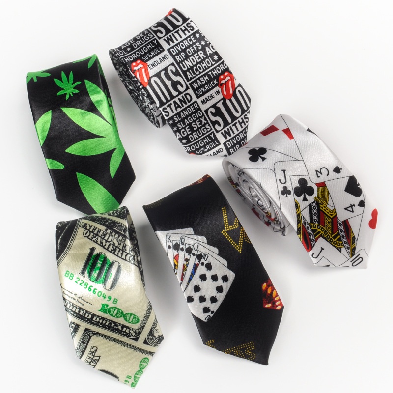 Cà Vạt Bản Hẹp 5cm Phong Cách Hàn Quốc Thời Trang Cho Nam Nữ