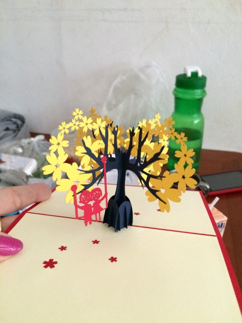 Cây Hoa  Anh Đào  - Flower - Cherry Blossom   - Thiệp 3D | BigBuy360 - bigbuy360.vn