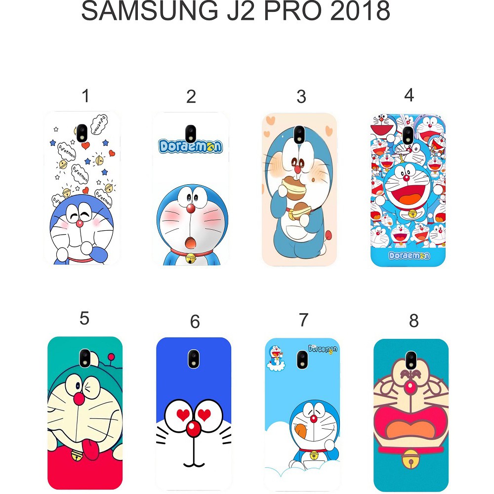 Ốp lưng Samsung J2 Pro 2018 dẻo in hình Doraemon