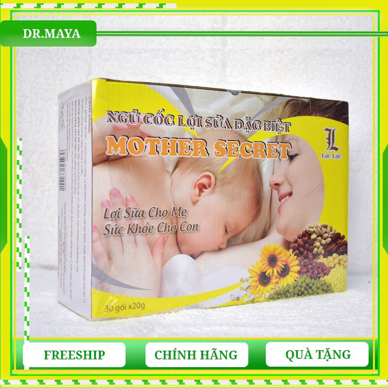 Ngũ cốc lợi sữa lạc lạc 30 gói (600gr), giúp mẹ gọi sữa về nhanh, nhiều, đặc hơn
