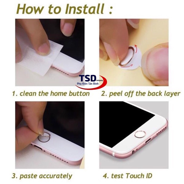 Nút home có vân tay - Nút cảm biến vân tay cực nhạy