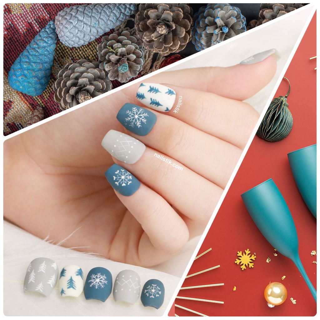 Móng úp thiết kế by NAILSTIK, Nail NOEL 2021