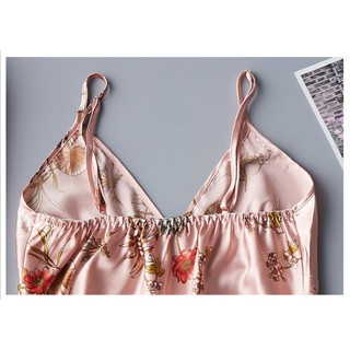 SET ÁO CHOÀNG ĐẦM NGỦ LỤA - florafashionvn