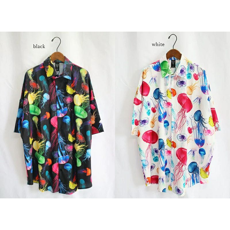 Áo Sơ Mi Tay Ngắn Unisex Cổ Bẻ Phông Cách Hàn Quốc Freesize