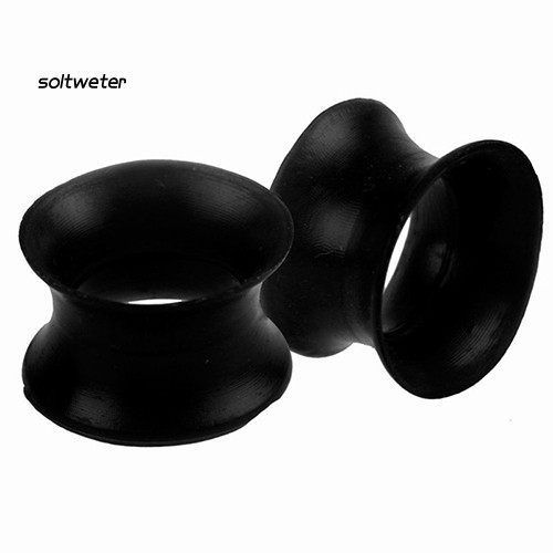 Khuyên nong tai màu đen bằng silicon cá tính