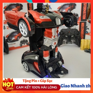 Xe Ô Tô Điều Khiển Từ Xa Biến Hình Robot Sử Dụng Pin Sạc