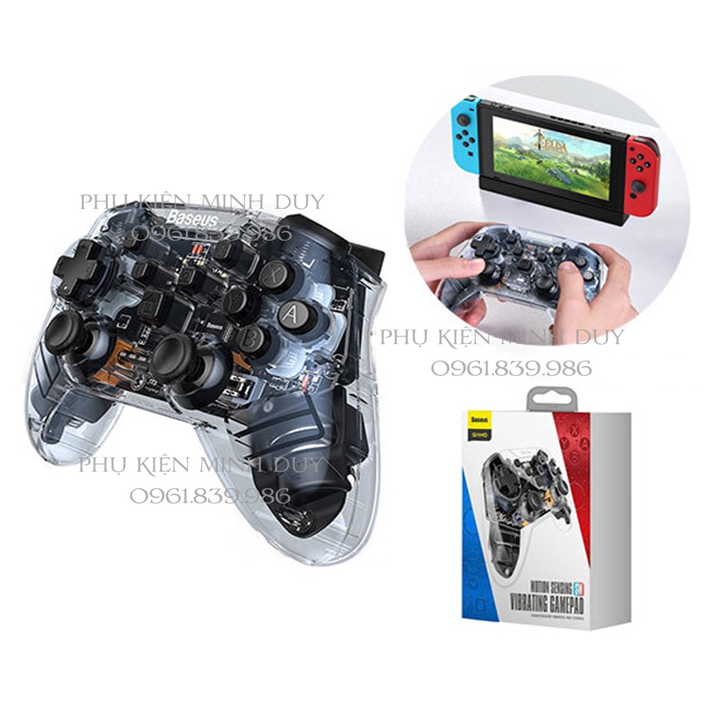 Tay cầm chơi Game không dây Baseus Nintendo Switch Motion Sensing Vibrating Gamepad (SW/PC Dual Mode)