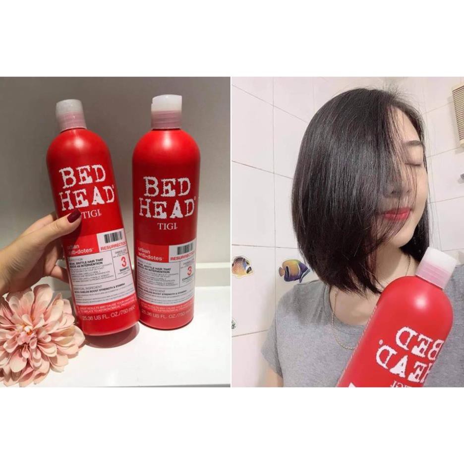 Dầu gội xả Tigi Bed Head , Dầu gội xả phục hồi 3 cấp độ 750ml