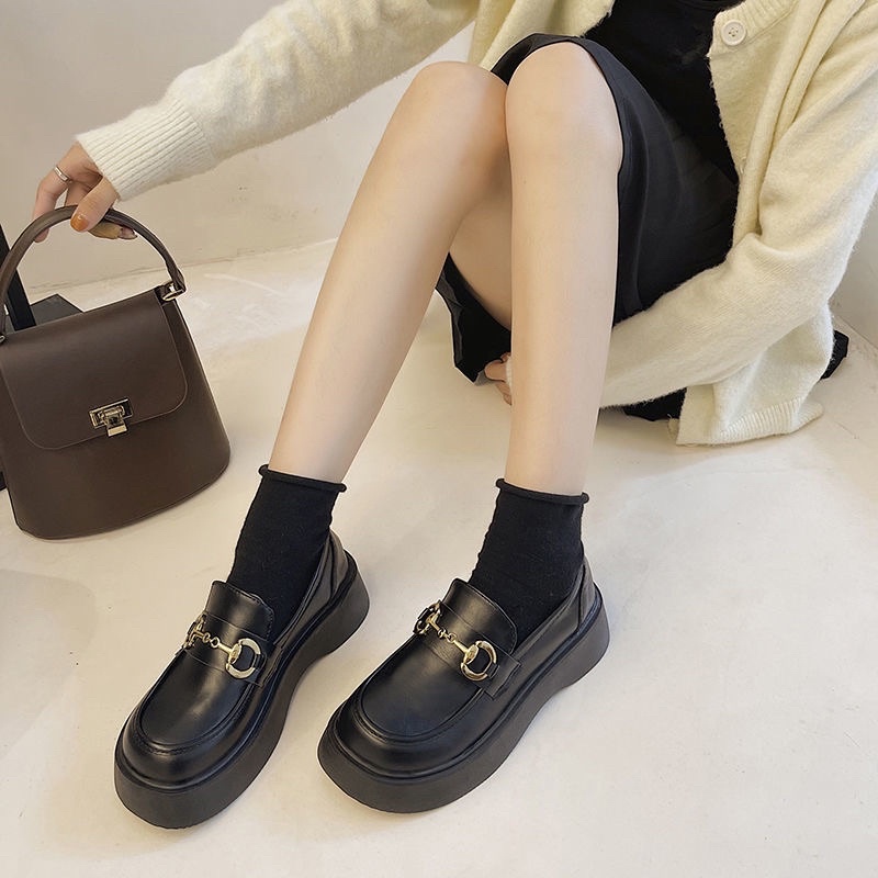 Giày da lười phong cách vintage ảnh thật ở cuối