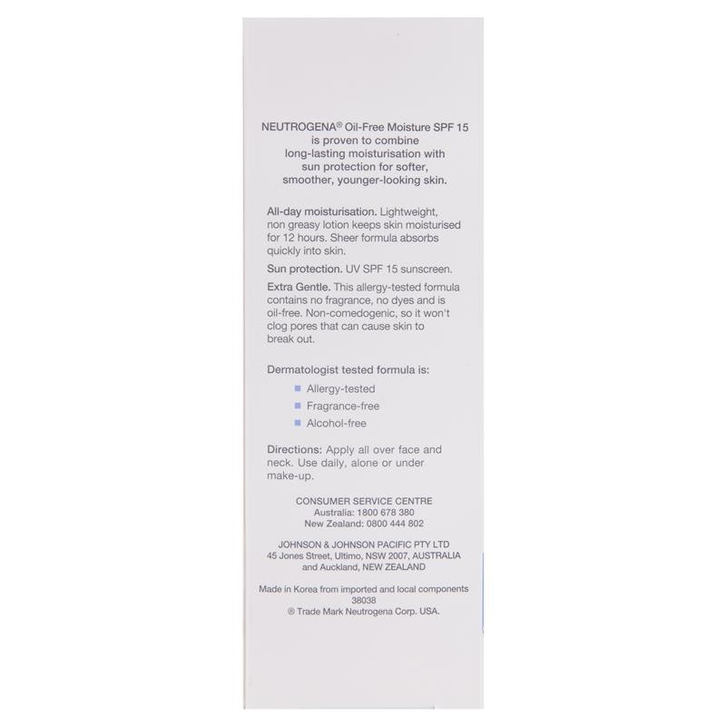 Kem Dưỡng Ẩm Ban Ngày Neutrogena Oil Free Moisture, SPF 15
