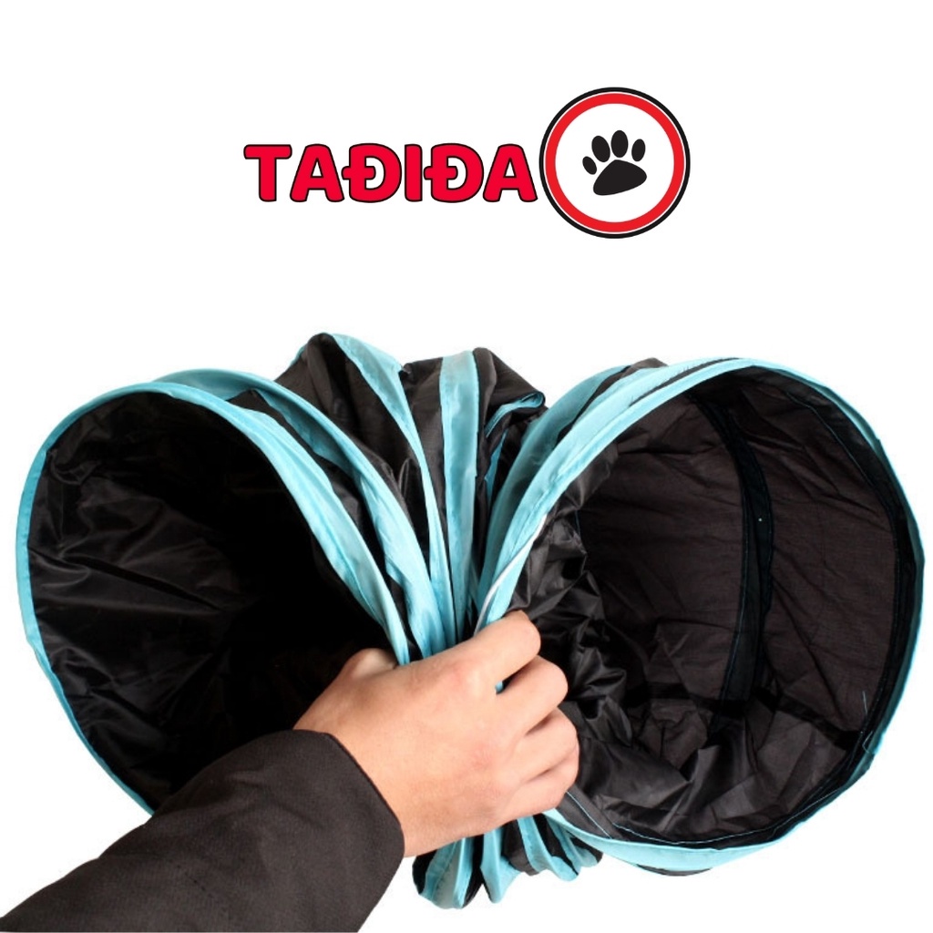 Đồ chơi cho Chó Mèo Thú Cưng Đường Hầm vui nhộn có thể xếp gọn - Tadida Pet