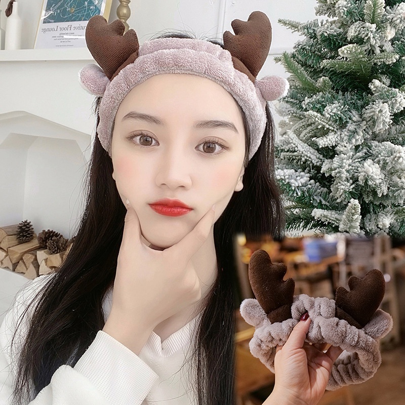 Băng Đô Cài Tóc Hình Thú, Tai Thỏ, Tai Mèo, Hình Gấu, Cài Tóc Rửa Mặt Nam Nữ Phong Cách Hàn Quốc