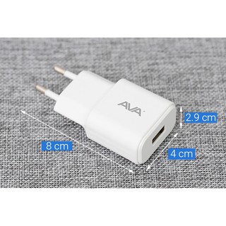 Adapter sạc 2A AVA DS498-TB Trắng