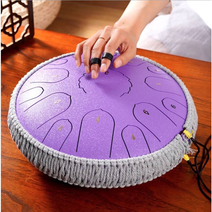 Trống Tank Drum 13 Note, 15 Nốt Chính Hãng - Steel Tongue Drum - Trống Không Linh - Đầy Đủ Phụ Kiện