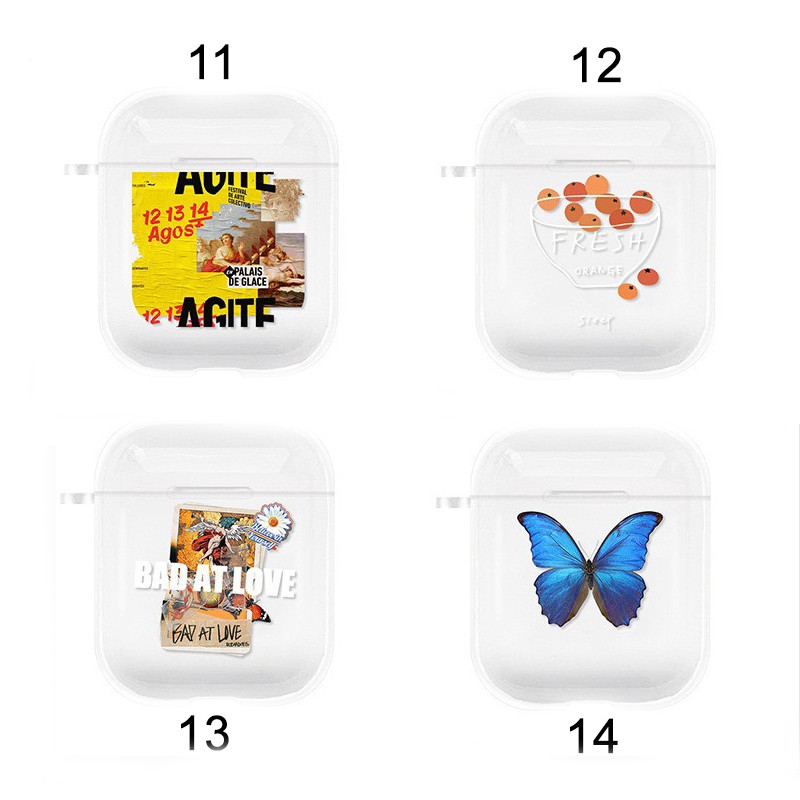 [Tặng kèm móc khoá] Case tai nghe không dây 1/2 in hình dễ thương - vỏ hộp đựng tai nghe TWS i11, i12, i13