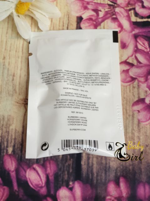 Mẫu Thử Sample Nước Hoa Nữ Burberry Brit Rhythm | BigBuy360 - bigbuy360.vn
