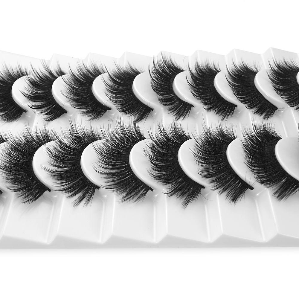 Set 8 Cặp Lông Mi Giả Mi Giả MIH SKONHED Trang Điểm Tự Nhiên