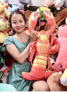 Gối ôm con Cua +Tôm bông  80cm