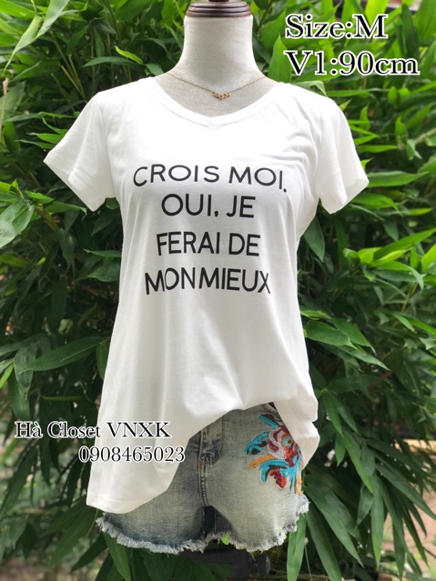 Áo Phông Chữ Nữ Hàng Xuất Nhật
