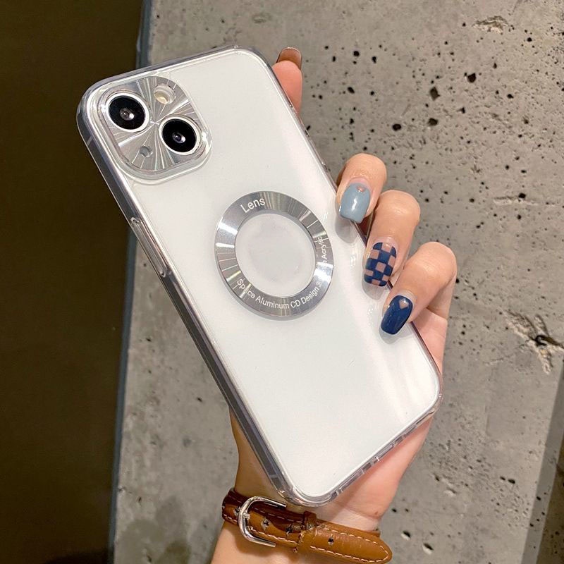 Ốp Điện Thoại Kim Loại Trong Suốt Dành Cho IPhone 11 12 13 Pro Max Jsh4