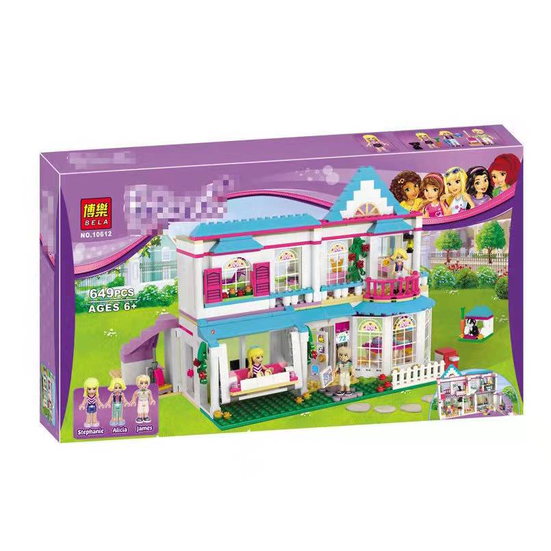 [Mã LIFE0503TOYS1 giảm 10% đơn 150k] Đồ chơi Lắp ghép Mô hình Bela 10612 Ngôi nhà của Stephanie