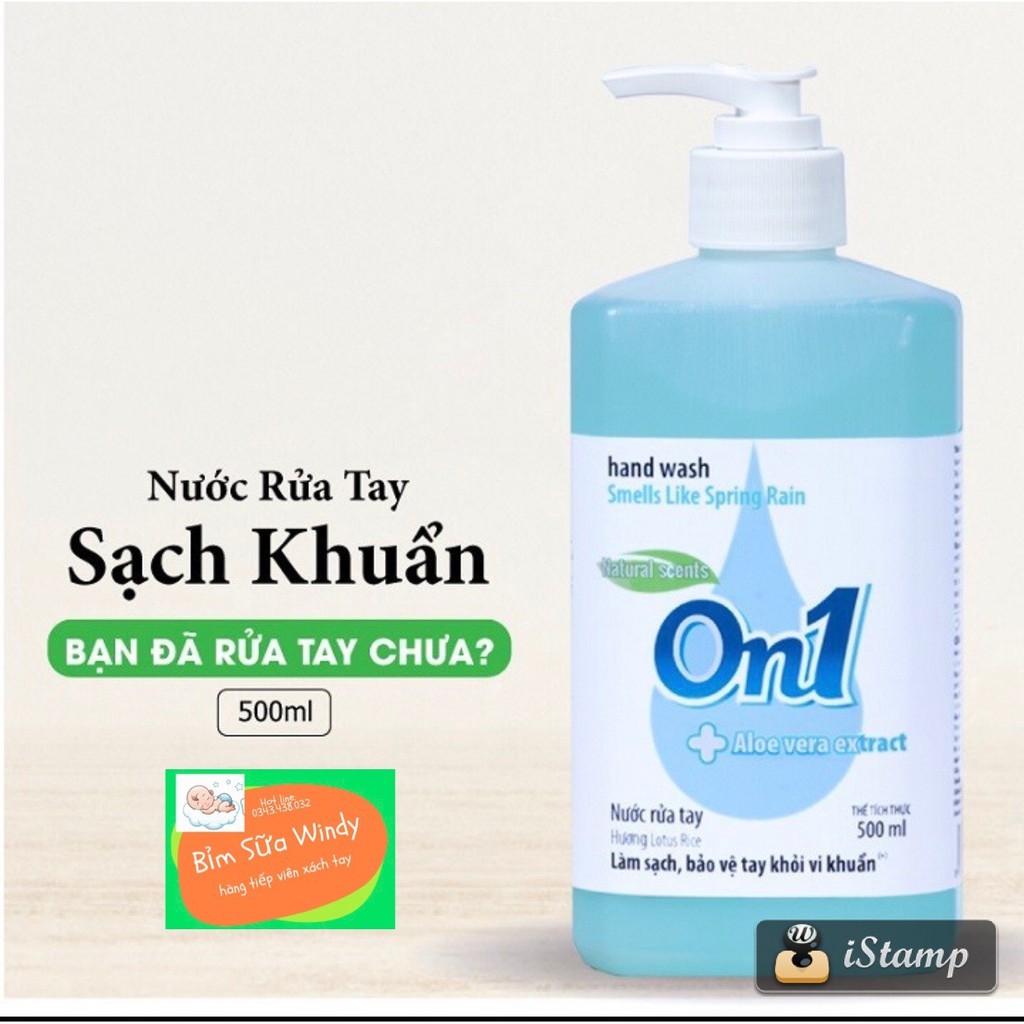 Xà Phòng rửa tay sạch khuẩn On1 500ml hương Lotus Rice