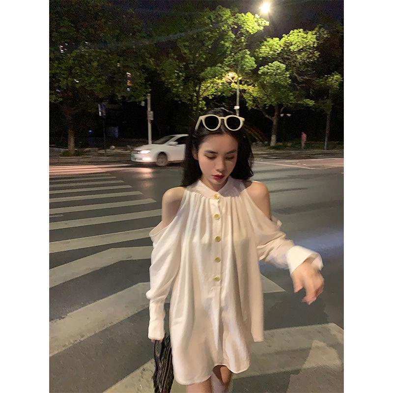 Áo Sơ Mi Trắng Thời Trang Xuân Thu Hàn Quốc 2021