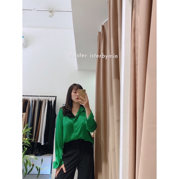 SISTERSISTER - Áo sơ mi lụa cơ bản Paris