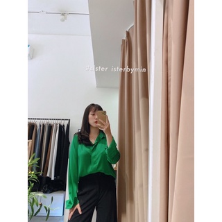 SISTERSISTER - Áo sơ mi lụa cơ bản Paris