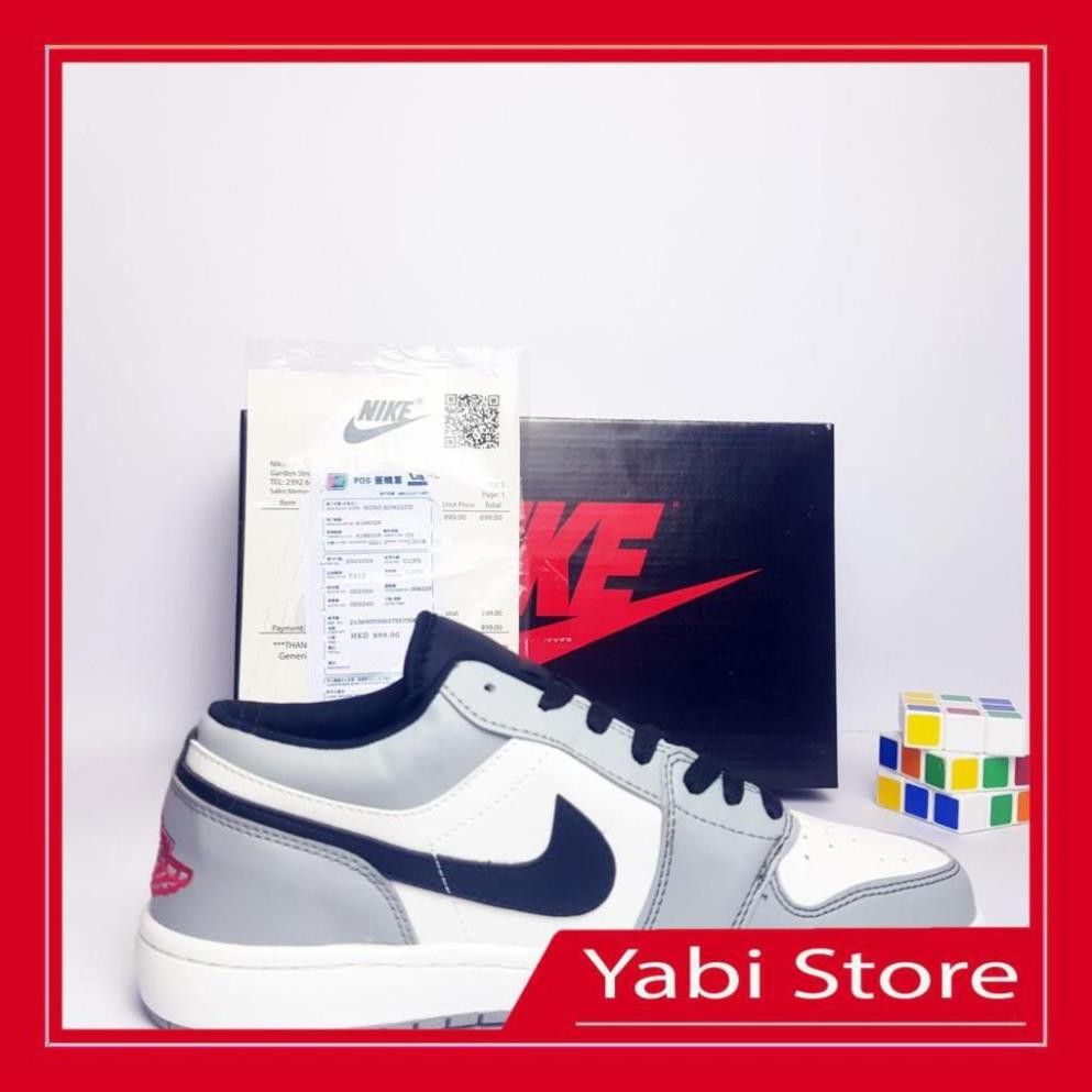 🔥FREE SHIP-HÀNG QUẢNG CHÂU 🔥Giày thể thao sneaker🔥Air Jordan 1 Low JD LIGHT SMOKE GREY full box - Yabi Store