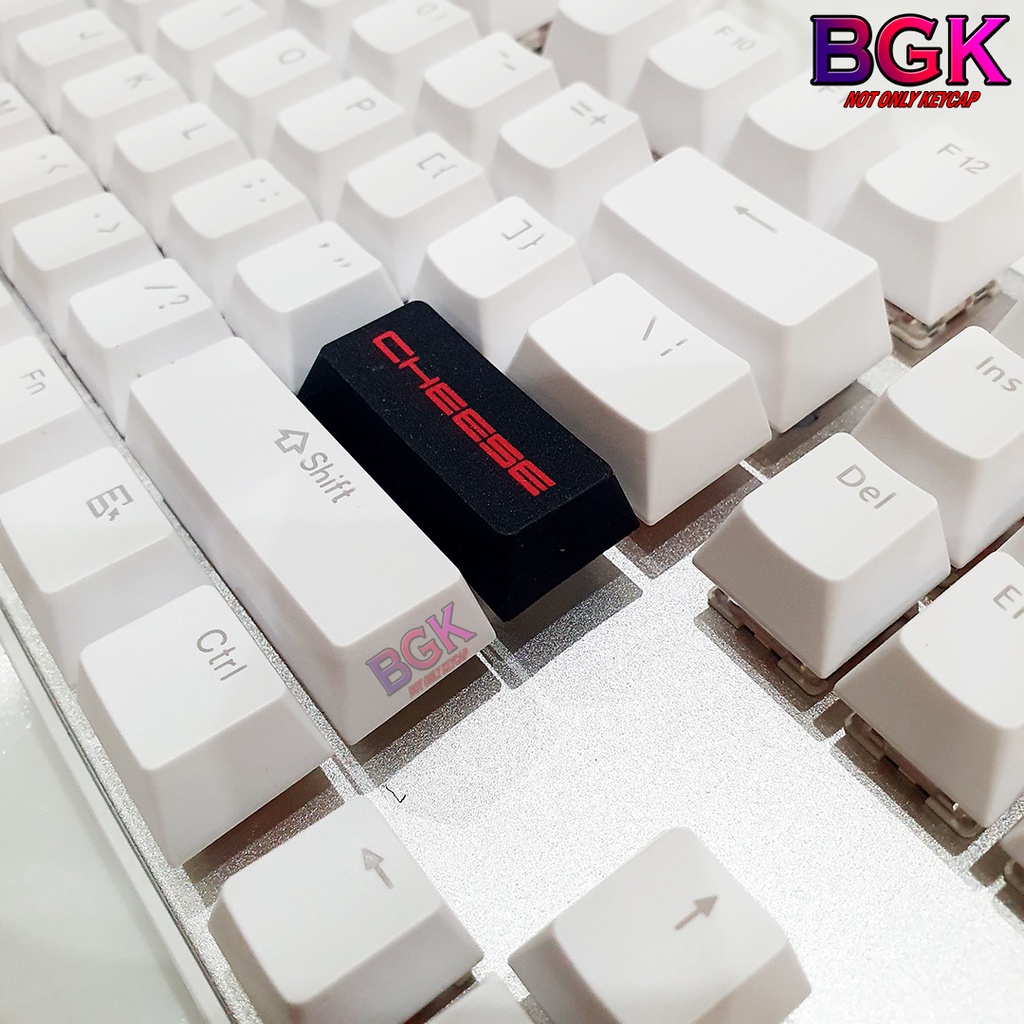 Keycap Lẻ Nút Phím Cơ Enter 2.25U Cheese Màu Đỏ Đen Cherry Profile PBT dye sub