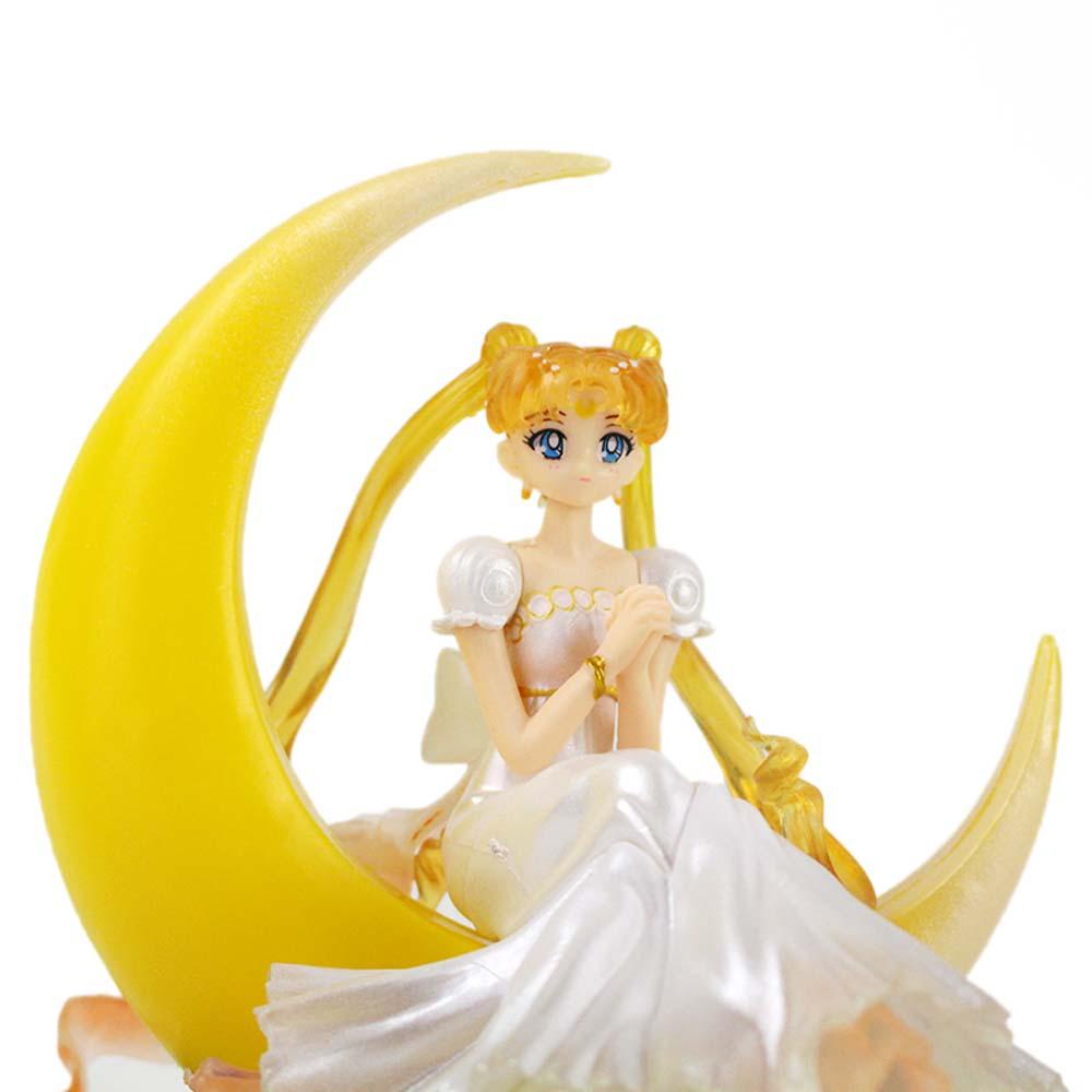 REBUY1 Sailor Moon Mô Hình Nhân Vật Thủy Thủ Mặt Trăng Trang Trí Bánh Kem
