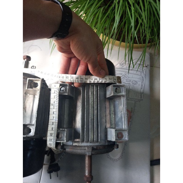 Mô tơ máy thái chuối công suất 750w thay thế cho tất cả các loại máy 3 chân và 4 chân