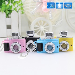 Móc khóa hình máy ảnh mini có đèn flash