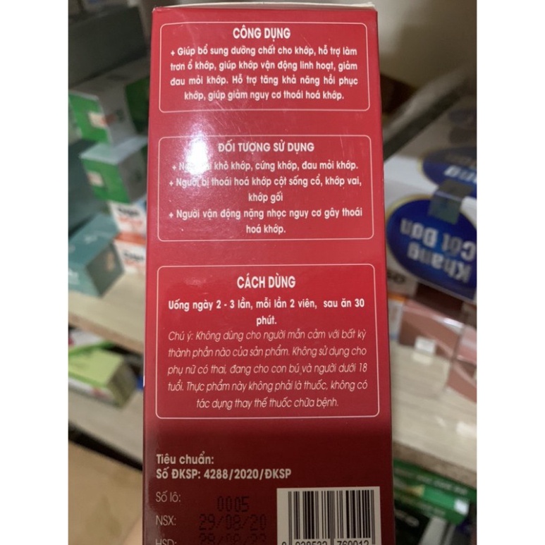 KHỚP KHANG BÌNH - hỗ trợ tăng khả năng phục hồi khớp và hỗ trợ làm giảm nguy cơ thoái hóa khớp
