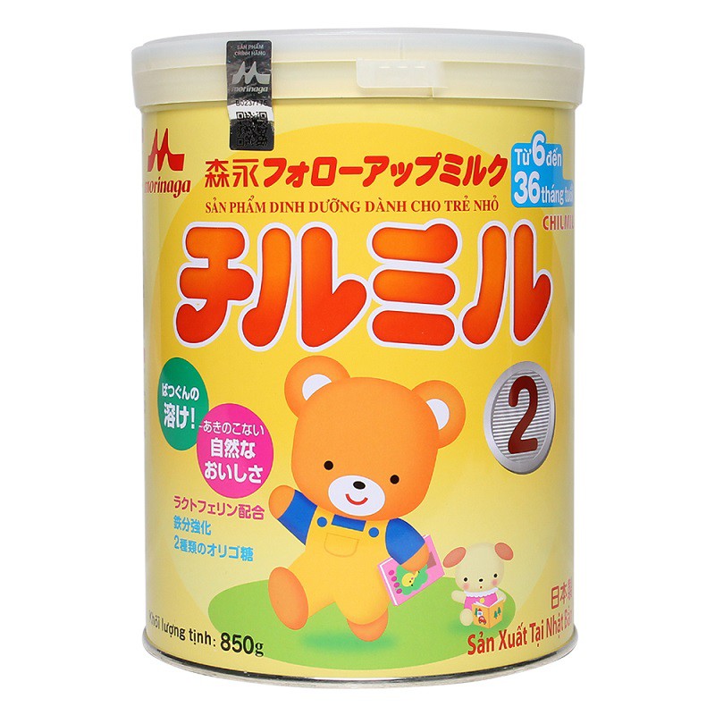 Morinaga 2 (850g) nhập khẩu, hỗ trợ phát triển trí não, hệ tiêu hóa hoạt động tốt, tăng cường hệ miễn dịch.