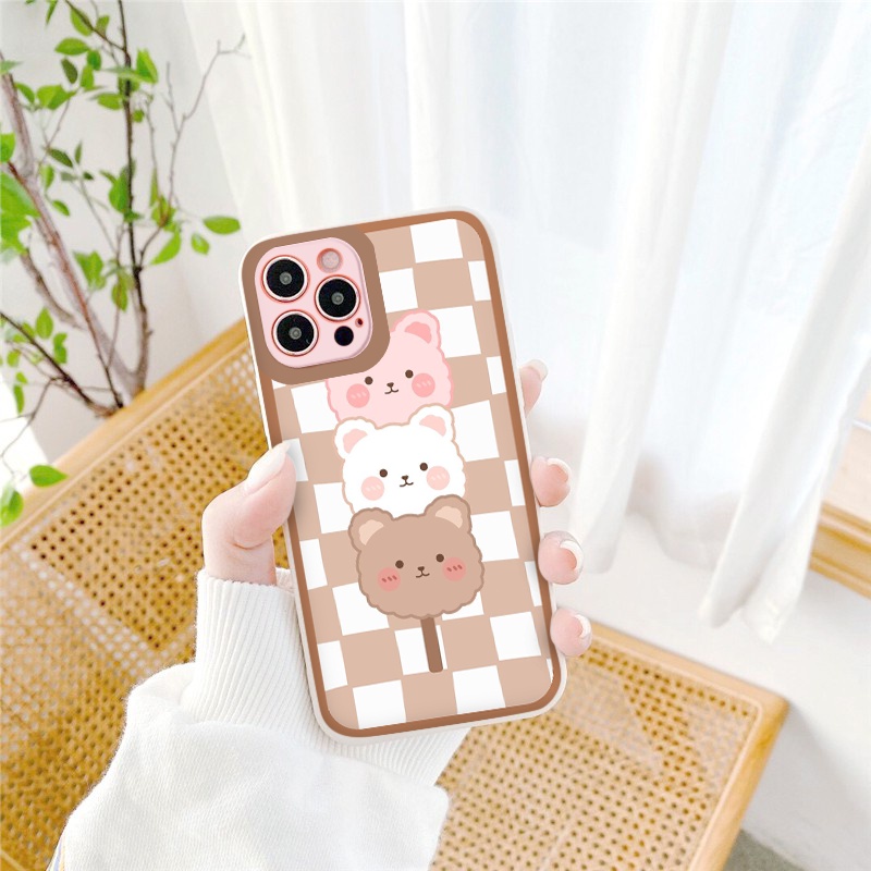 ỐP LƯNG IPHONE Tim gấu lucky    ốp iphone 12 pro/13pro/13promax/7/7+/8/8+/X/XS/XSM/11/11PMROMAX tr206