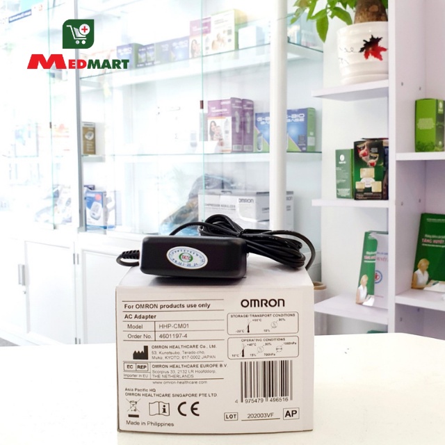 Bộ Đổi Nguồn Adapter Sạc Máy Đo Huyết Áp OMRON [Chính Hãng] Bảo Hành 6 Tháng - Medmart