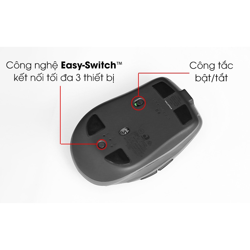 Chuột không dây Bluetooth Logitech MX Anywhere 2S (Kết nối 3 thiết bị - di trên mọi bề mặt)