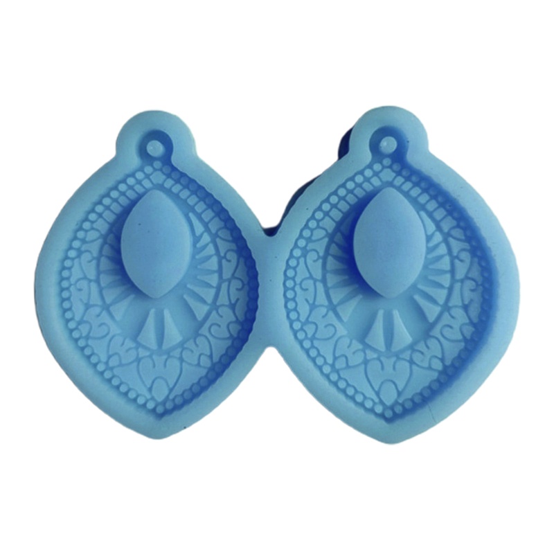 San * Khuôn Silicon Làm Bông Tai Epoxy Resin Pha Lê Nhiều Kiểu Dáng DIY