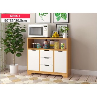 Tủ kệ bếp đa năng KB06-1 - MDF Chống ẩm 90x35x80.5 cm