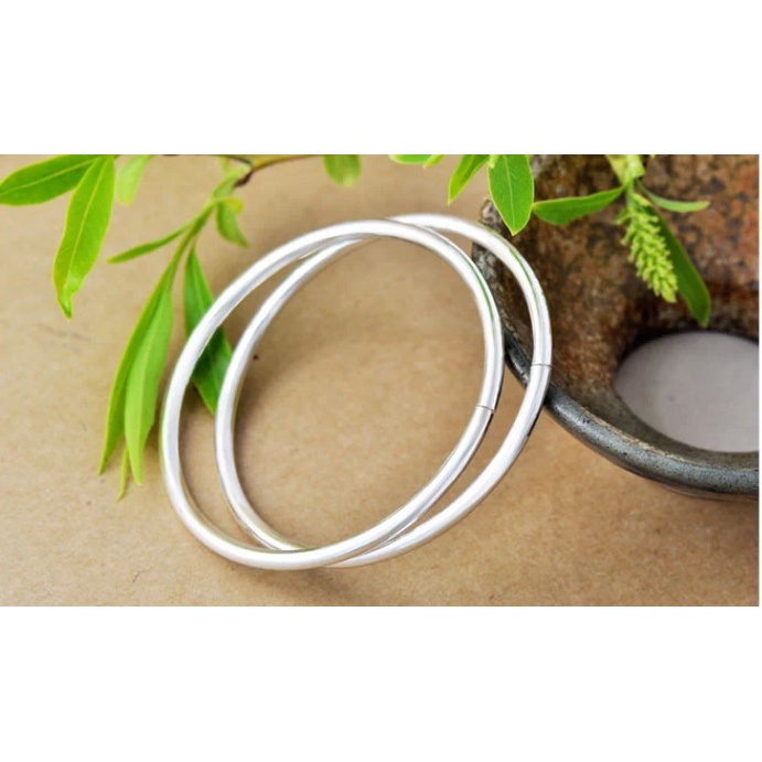 Kiềng tay mạ bạc 925 Sz083 kiểu dáng đơn giản thời trang cho nữ